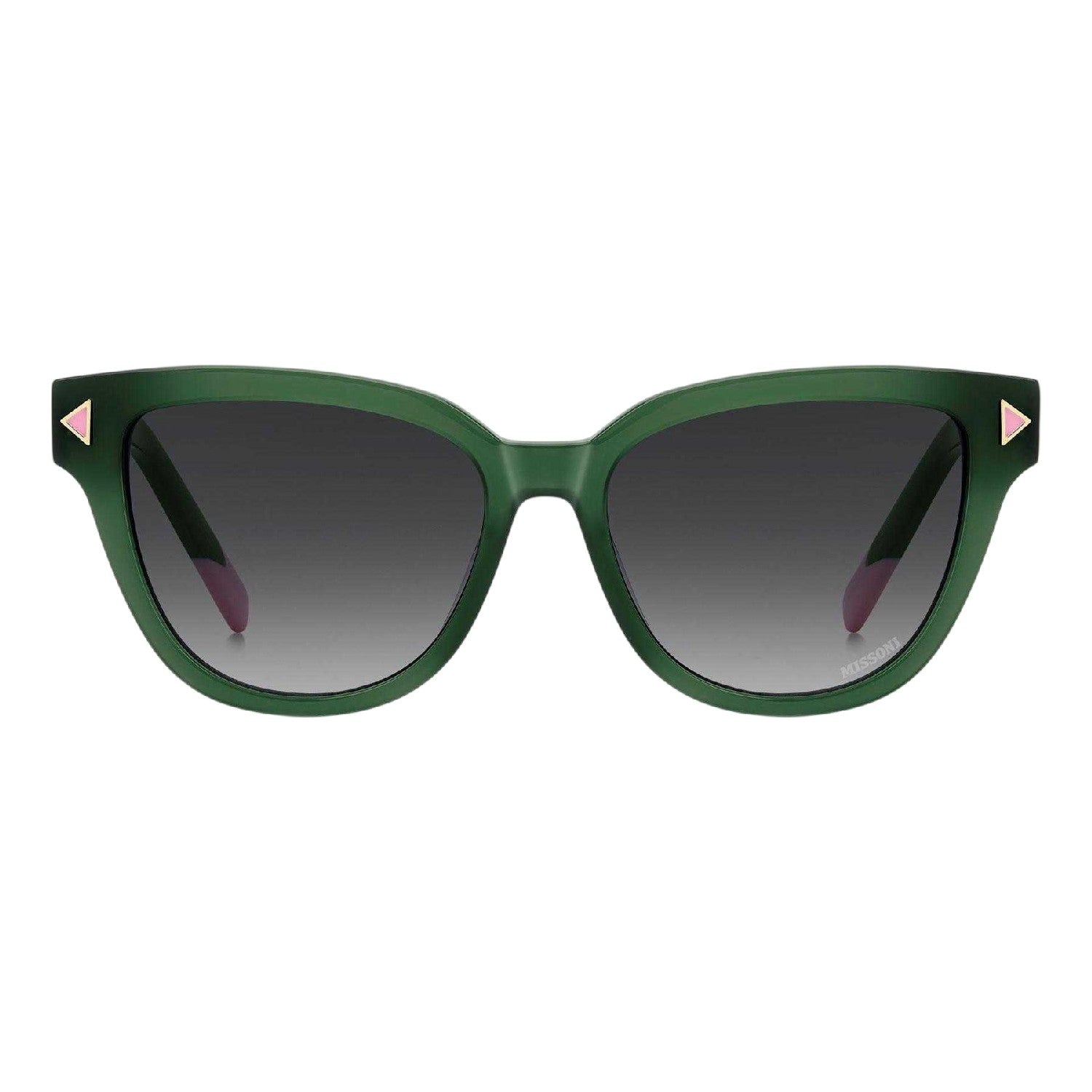 Green - Side - Missoni Womens-Ladies Round Sunglasses