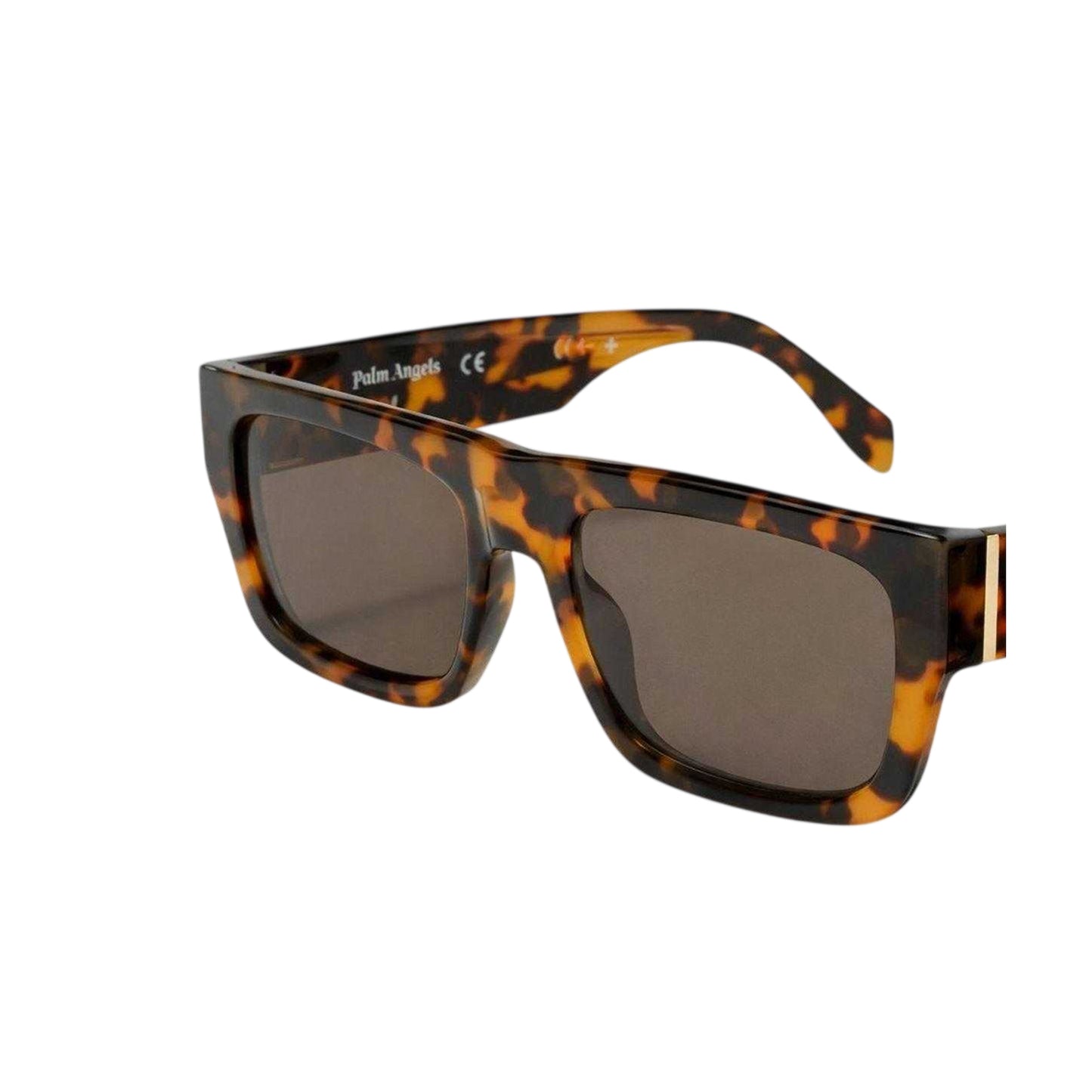 Havana Brown - Back - Palm Angels Mens Pixley Rectangle Sunglasses