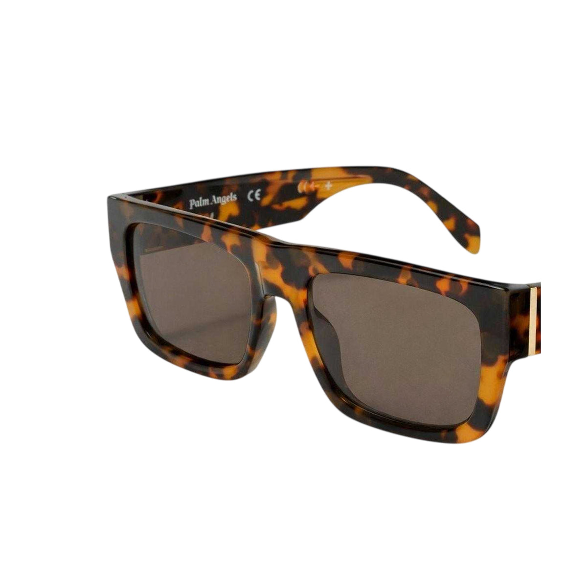 Havana Brown - Back - Palm Angels Mens Pixley Rectangle Sunglasses