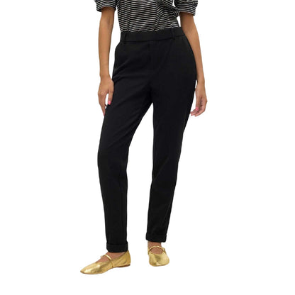 Black - Side - Vero Moda Womens-Ladies Maya Tailored Trousers