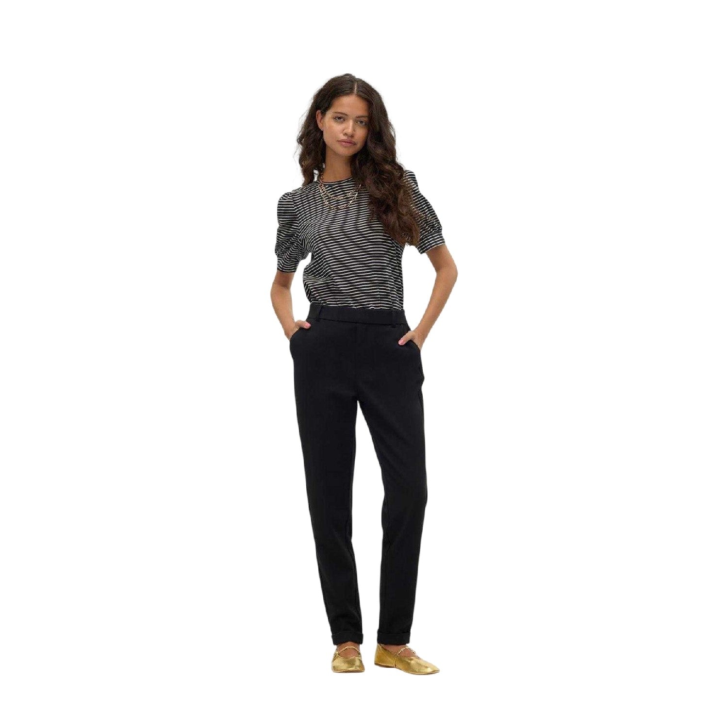 Black - Lifestyle - Vero Moda Womens-Ladies Maya Tailored Trousers