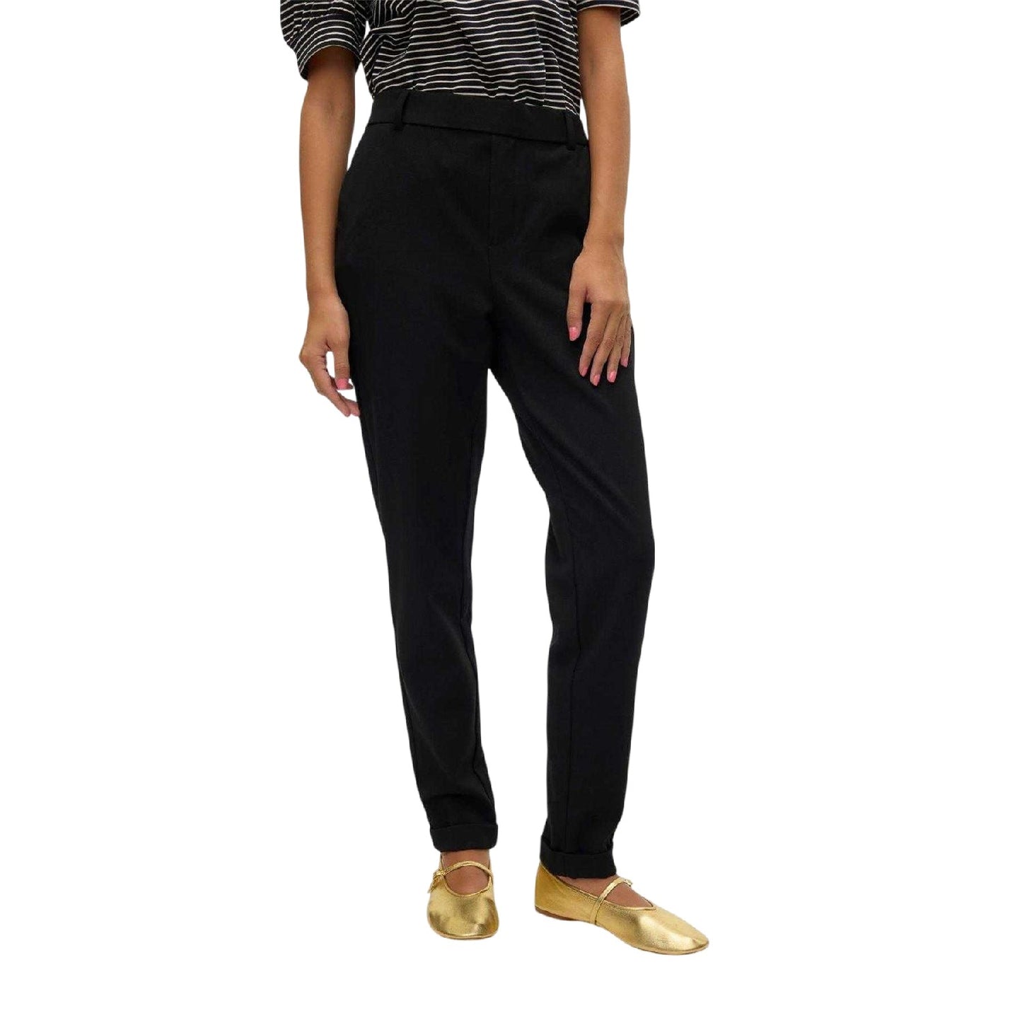 Black - Front - Vero Moda Womens-Ladies Maya Tailored Trousers