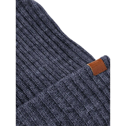 Blue - Side - Name It Childrens-Kids Knitted Beanie