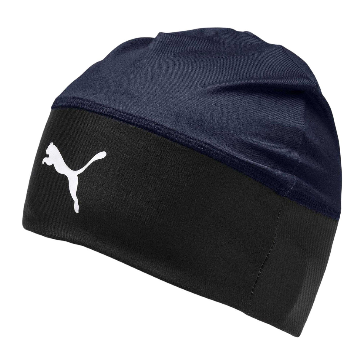 Peacoat Blue-White - Front - Puma Mens Liga Beanie