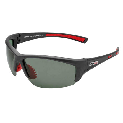 Grey-Red - Front - Storm Mens Mirrored Sunglasses