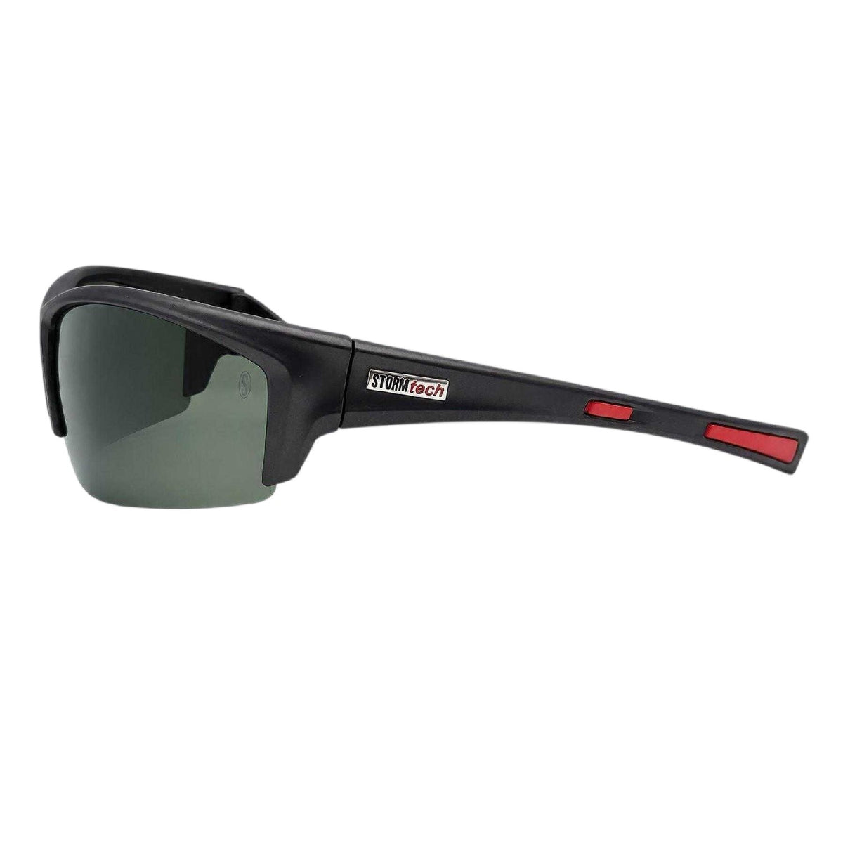 Grey-Red - Back - Storm Mens Mirrored Sunglasses