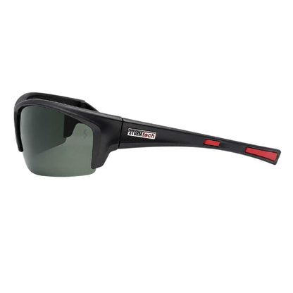 Grey-Red - Back - Storm Mens Mirrored Sunglasses