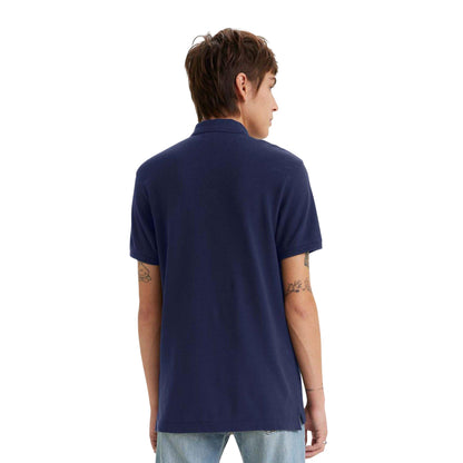 Navy - Back - Levis Mens Classic Housemark Polo Shirt
