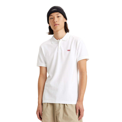White - Lifestyle - Levis Mens Classic Housemark Polo Shirt