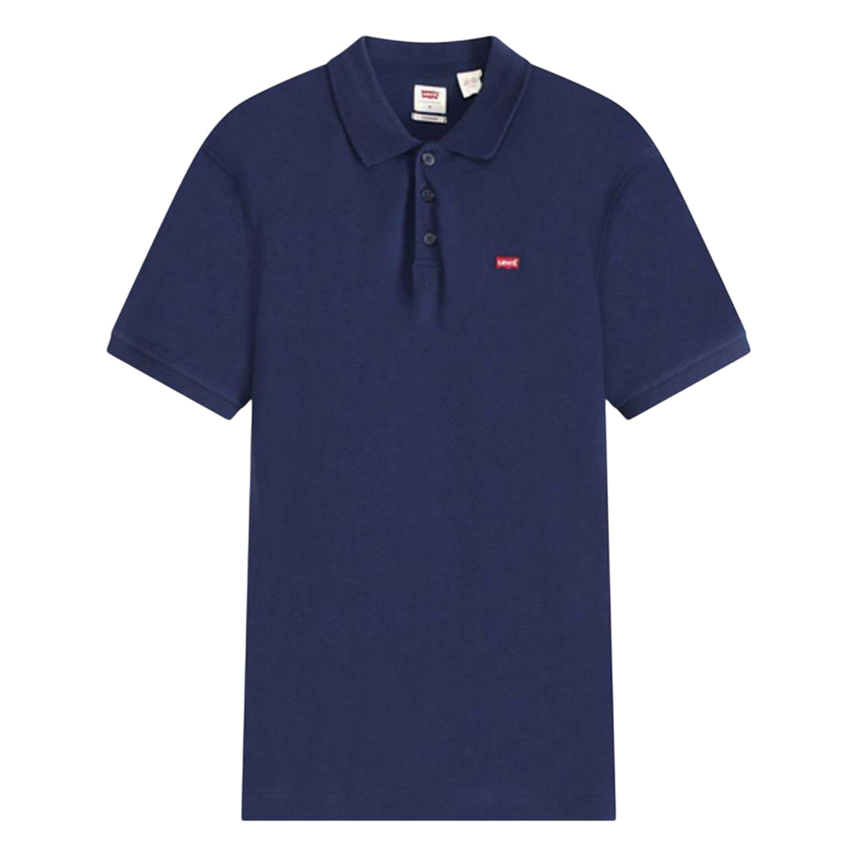Navy - Front - Levis Mens Classic Housemark Polo Shirt
