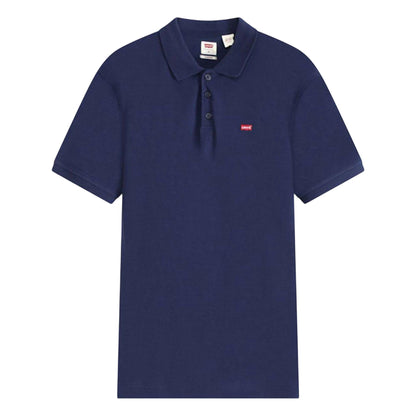 Navy - Front - Levis Mens Classic Housemark Polo Shirt