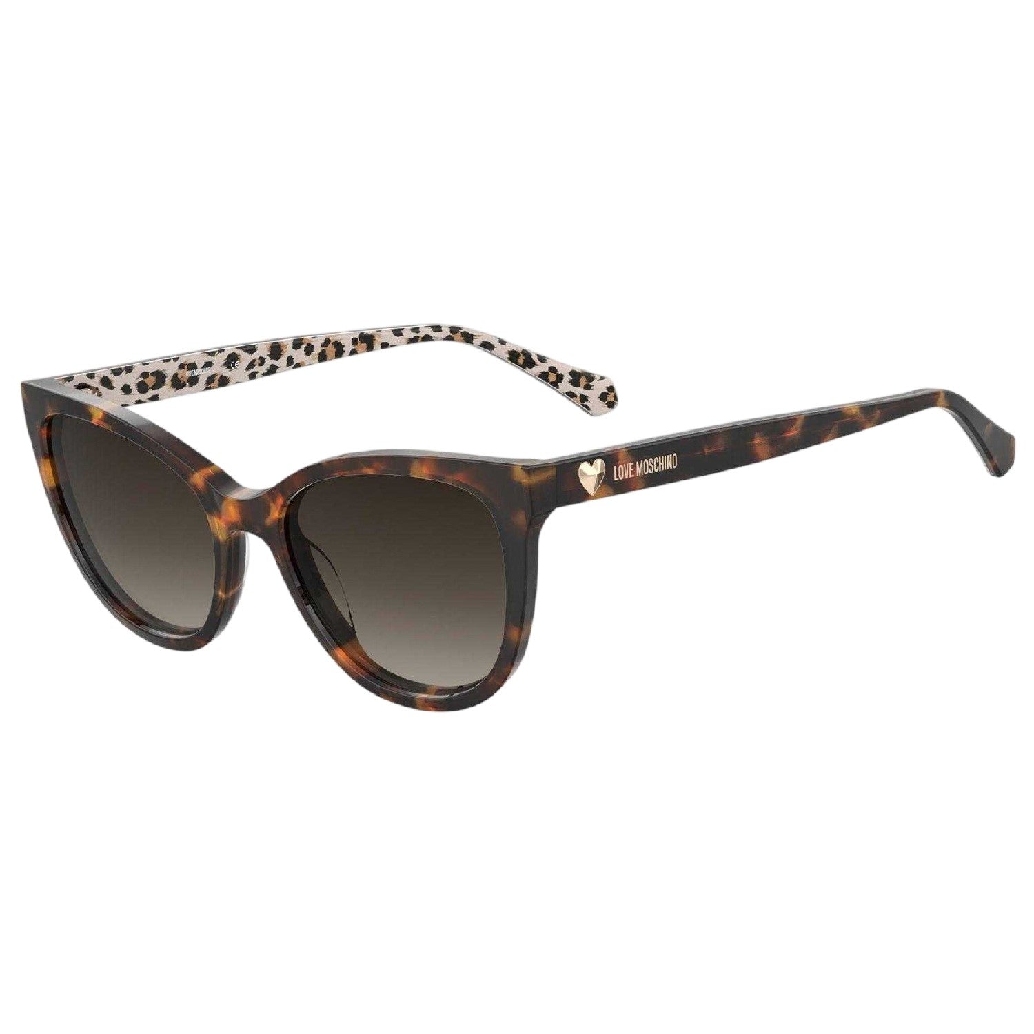 Havana Brown - Front - Moschino Womens-Ladies Moscsun Cat Eye Sunglasses