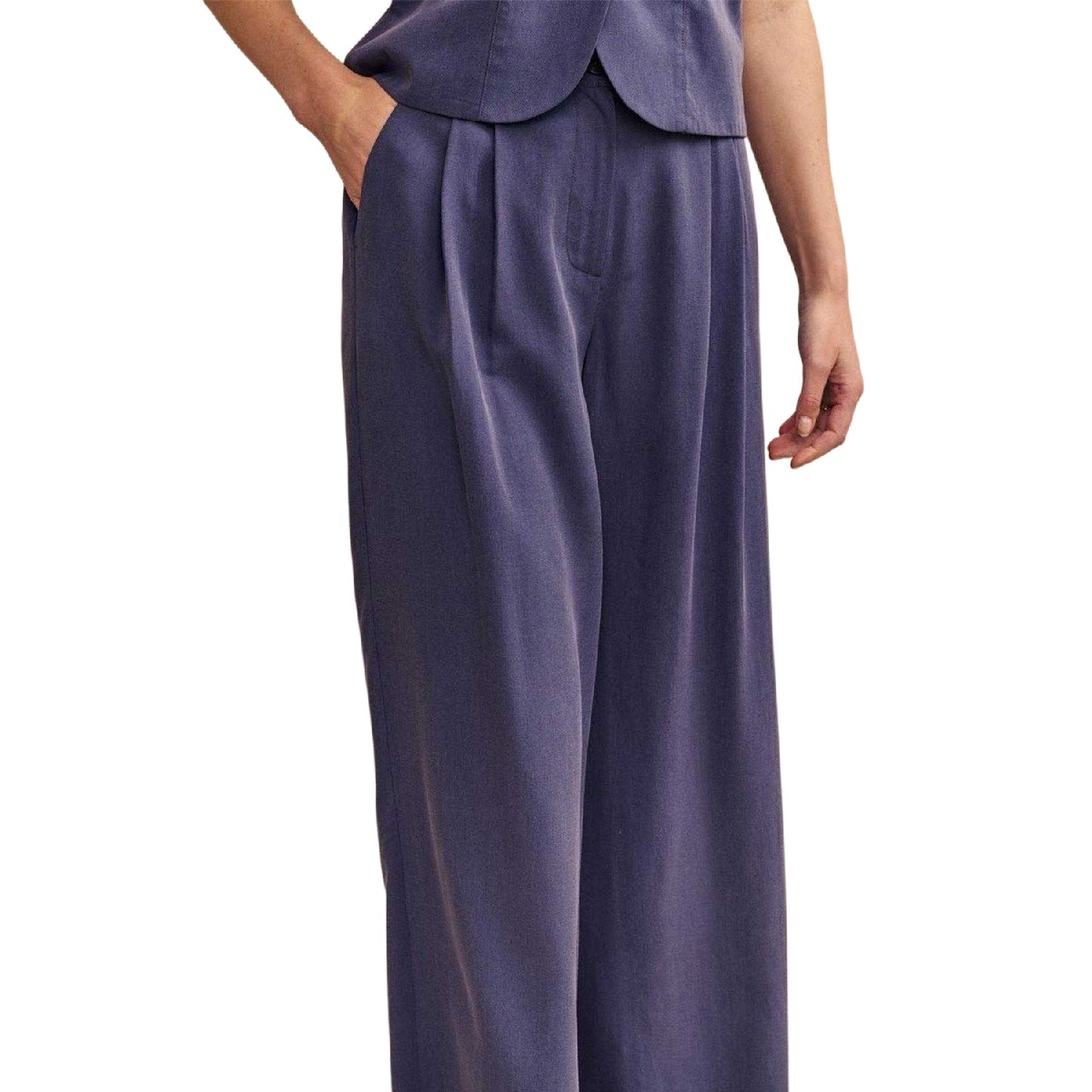 Blue - Side - Nobody´s Child Womens-Ladies Wide Leg Trousers