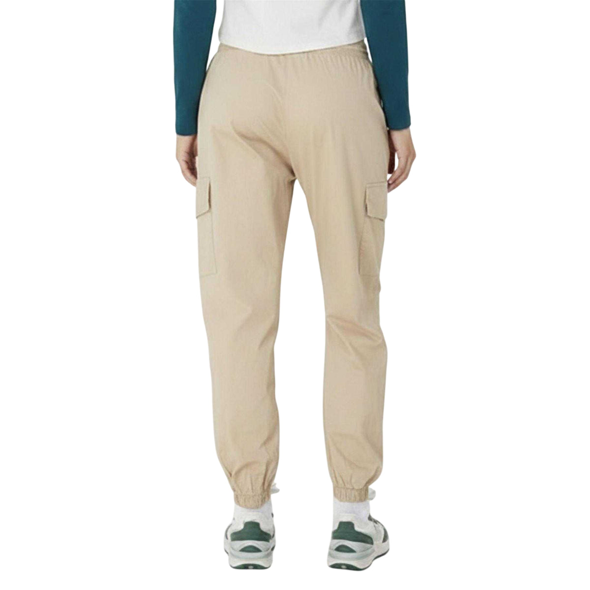 Stone - Back - Brave Soul Womens-Ladies Slim Leg Cargo Trousers