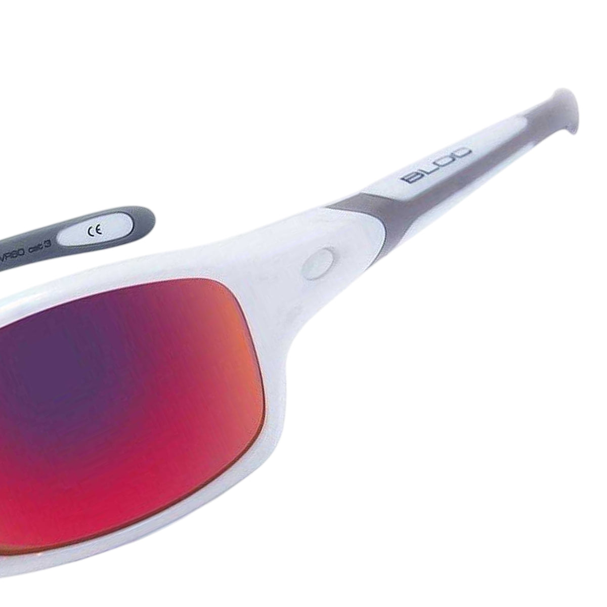 White-Gold - Side - Bloc Mens Daytona Mirrored Sunglasses