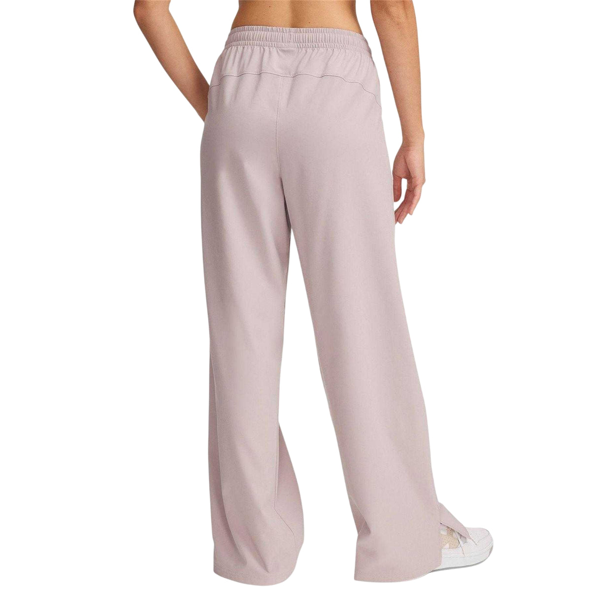 Frost Gray - Back - Under Armour Womens-Ladies Rival Wide Leg Trousers
