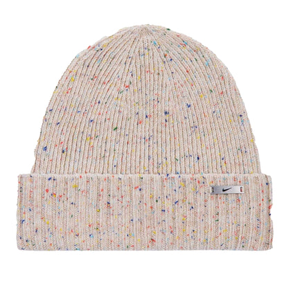 Brown - Front - Nike Speckle Knitted Beanie