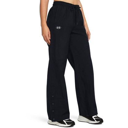 Black - Side - Under Armour Womens-Ladies Legacy Joggers