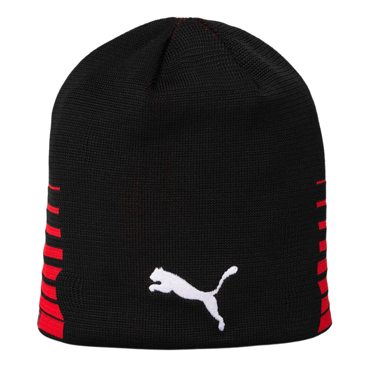 Red-Black - Front - Puma Mens Liga Reversible Beanie