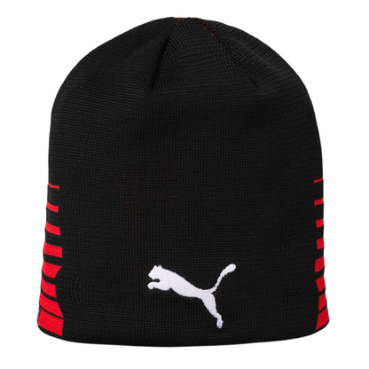 Red-Black - Front - Puma Mens Liga Reversible Beanie