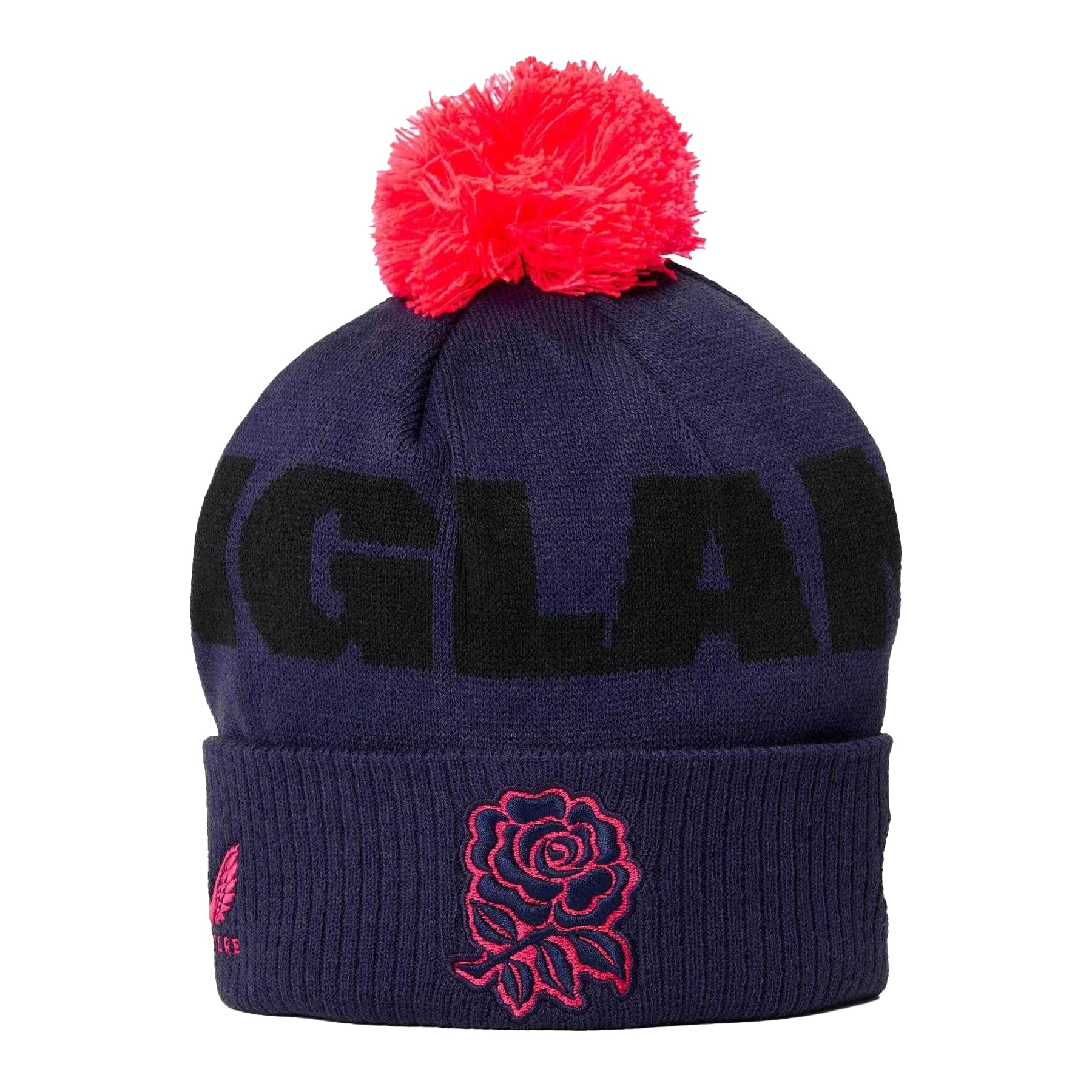 Rhodondendron-Diva Pink - Front - Castore 2026 England Rugby Knitted Beanie