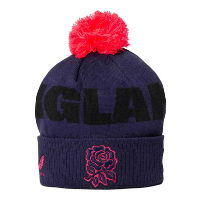 Rhodondendron-Diva Pink - Front - Castore 2026 England Rugby Knitted Beanie