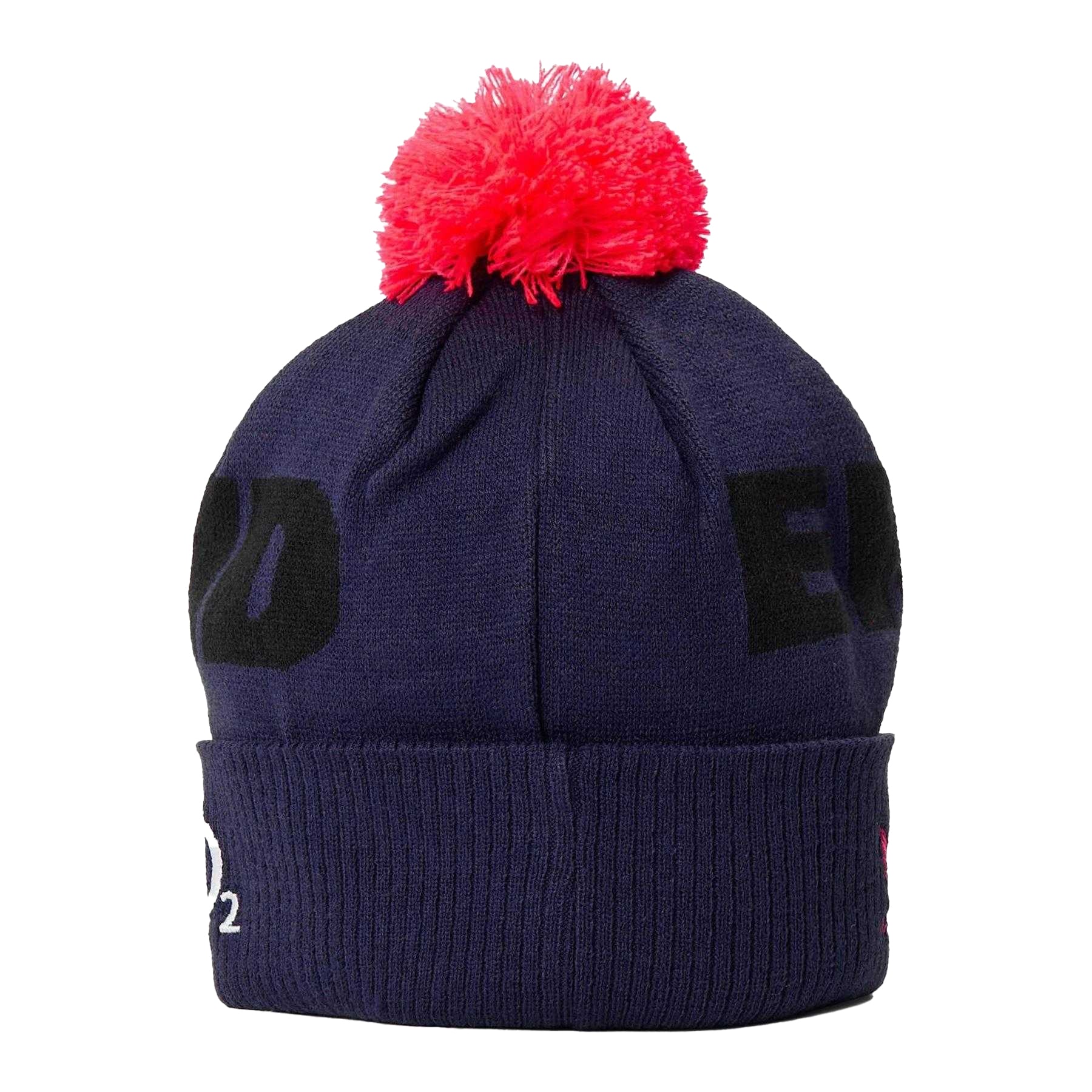 Rhodondendron-Diva Pink - Back - Castore 2026 England Rugby Knitted Beanie