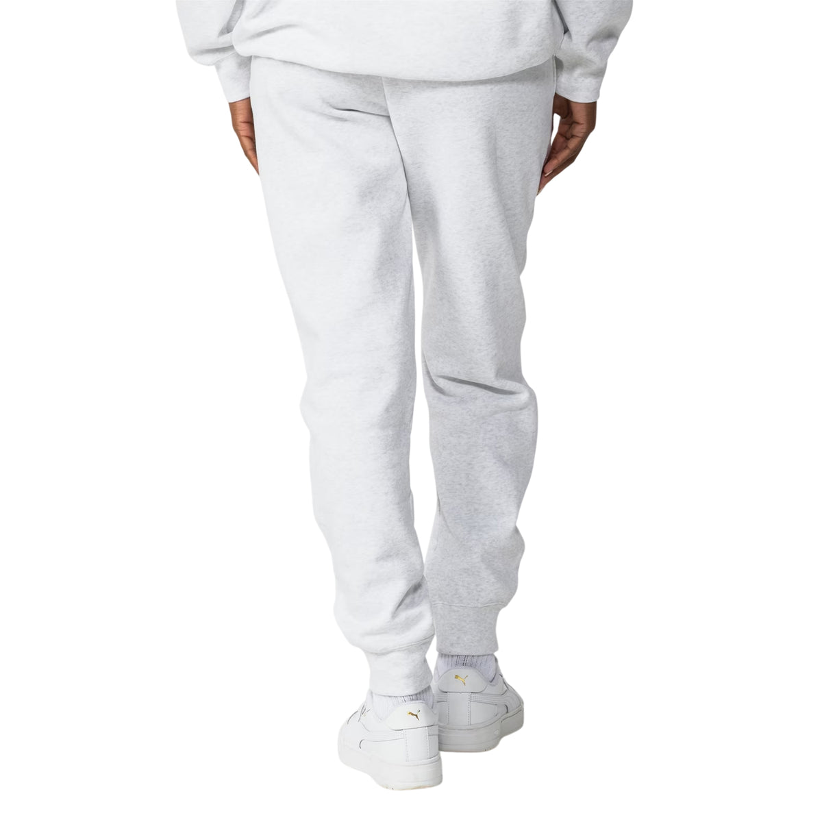 Ice Grey Marl - Back - Puma Womens-Ladies Essential Jogging Bottoms