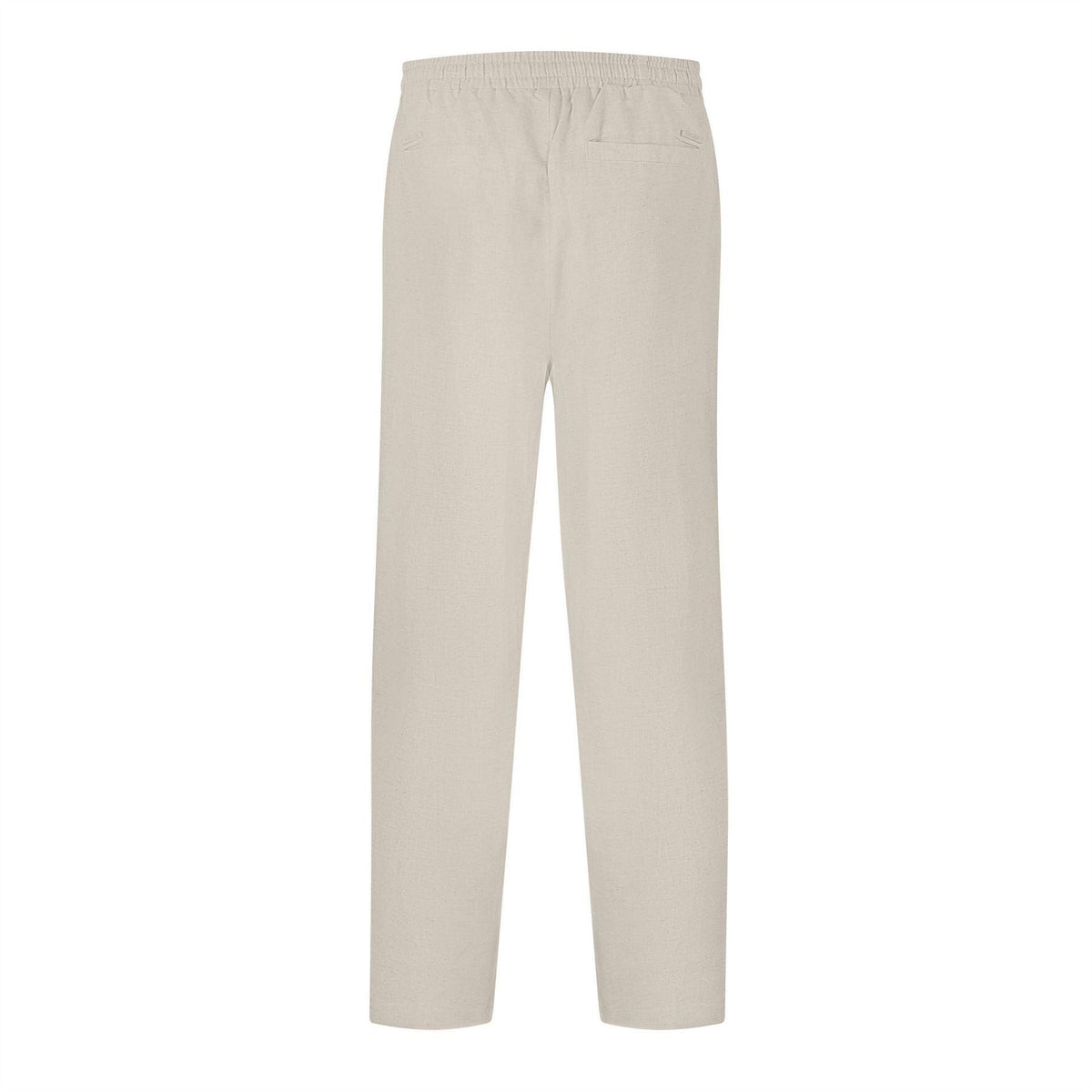 Oatmeal - Back - Belier Mens Straight Leg Trousers