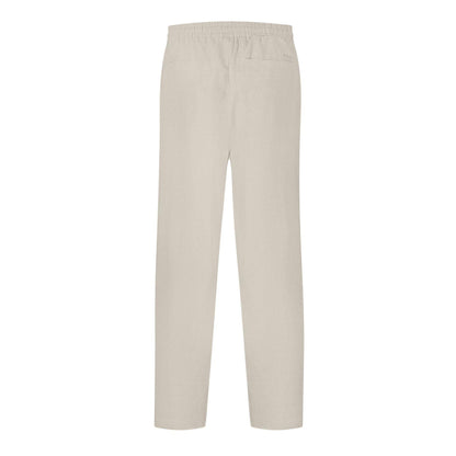 Oatmeal - Back - Belier Mens Straight Leg Trousers