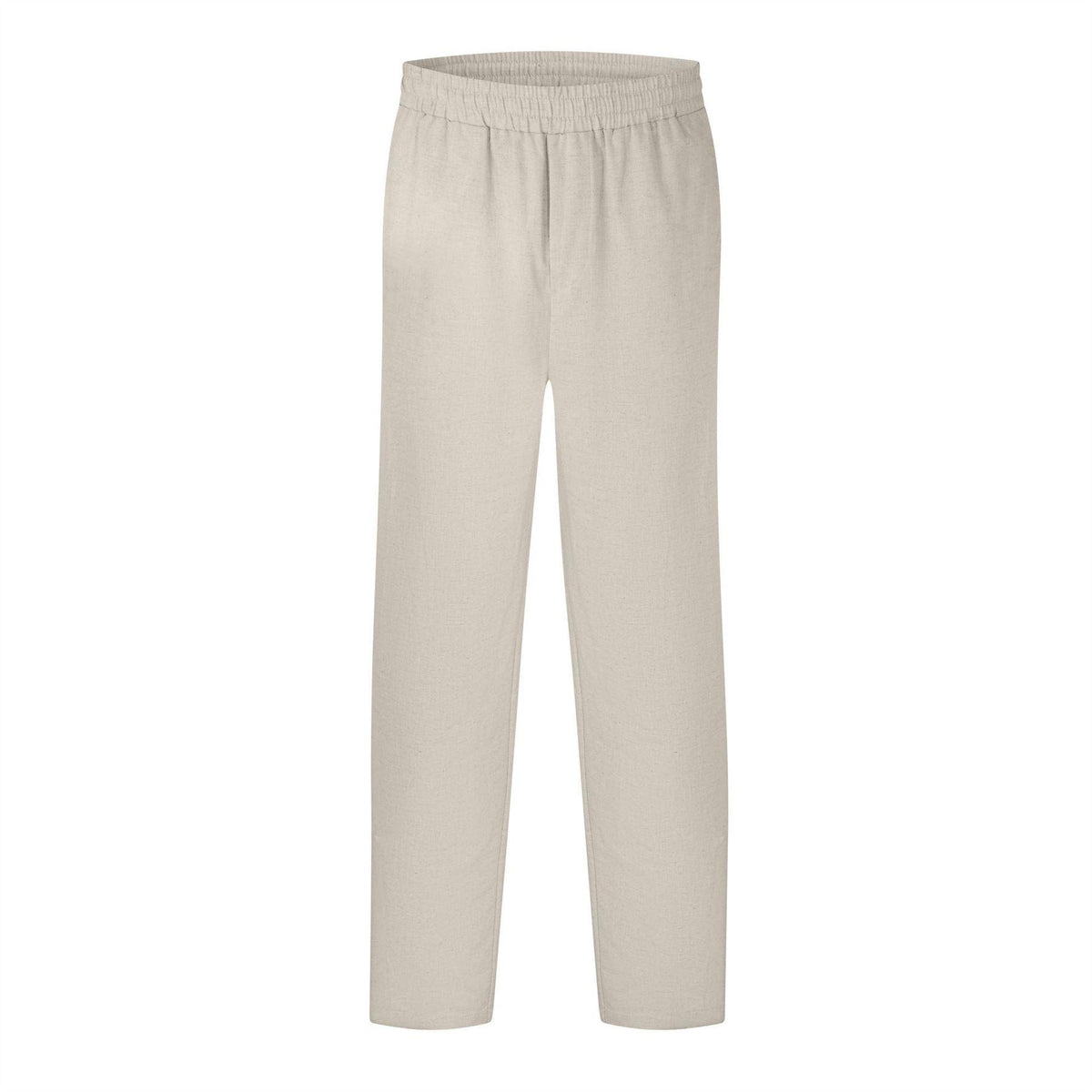 Oatmeal - Front - Belier Mens Straight Leg Trousers