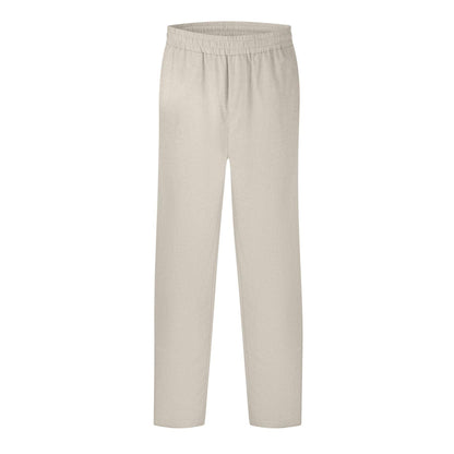 Oatmeal - Front - Belier Mens Straight Leg Trousers