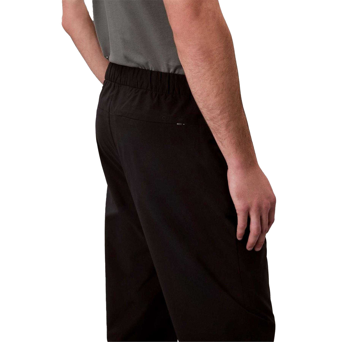 Black - Side - Calvin Klein Mens Tapered Trousers