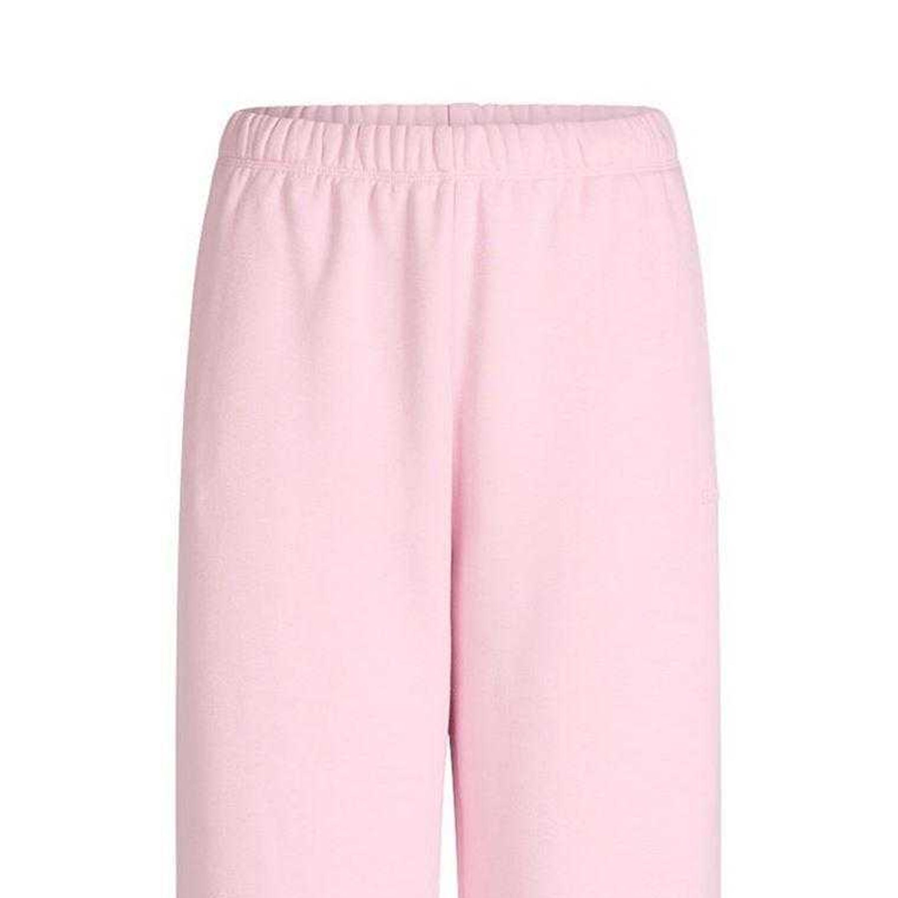 White - Back - Skims Womens-Ladies Cotton Fleece Straight Leg Sweatpants