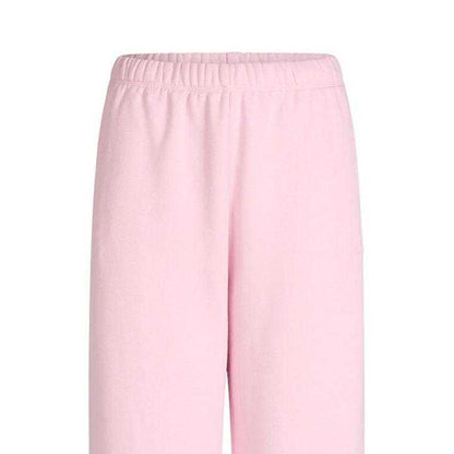 White - Back - Skims Womens-Ladies Cotton Fleece Straight Leg Sweatpants