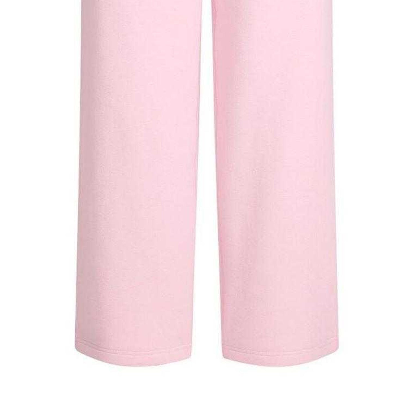 White - Side - Skims Womens-Ladies Cotton Fleece Straight Leg Sweatpants