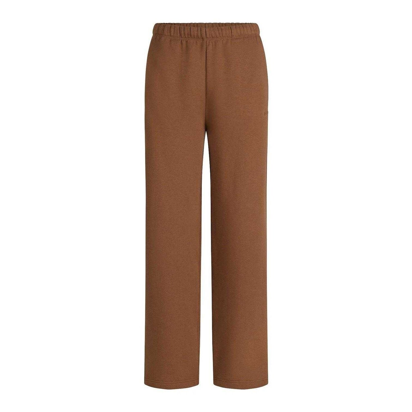 Bison - Front - Skims Womens-Ladies Cotton Fleece Straight Leg Sweatpants