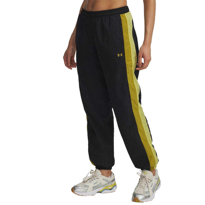 Black - Front - Under Armour Womens-Ladies Icon Tracksuit Bottoms