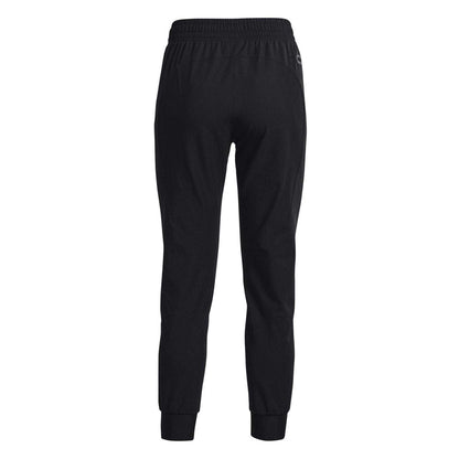 Black - Back - Under Armour Womens-Ladies Unstoppable Tracksuit Bottoms