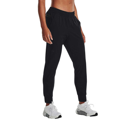 Black - Lifestyle - Under Armour Womens-Ladies Unstoppable Tracksuit Bottoms