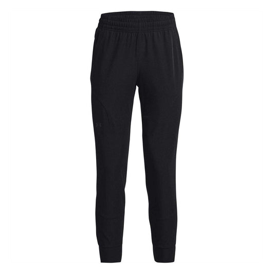 Black - Front - Under Armour Womens-Ladies Unstoppable Tracksuit Bottoms