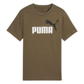 Green - Front - Puma Childrens-Kids Essential Logo T-Shirt