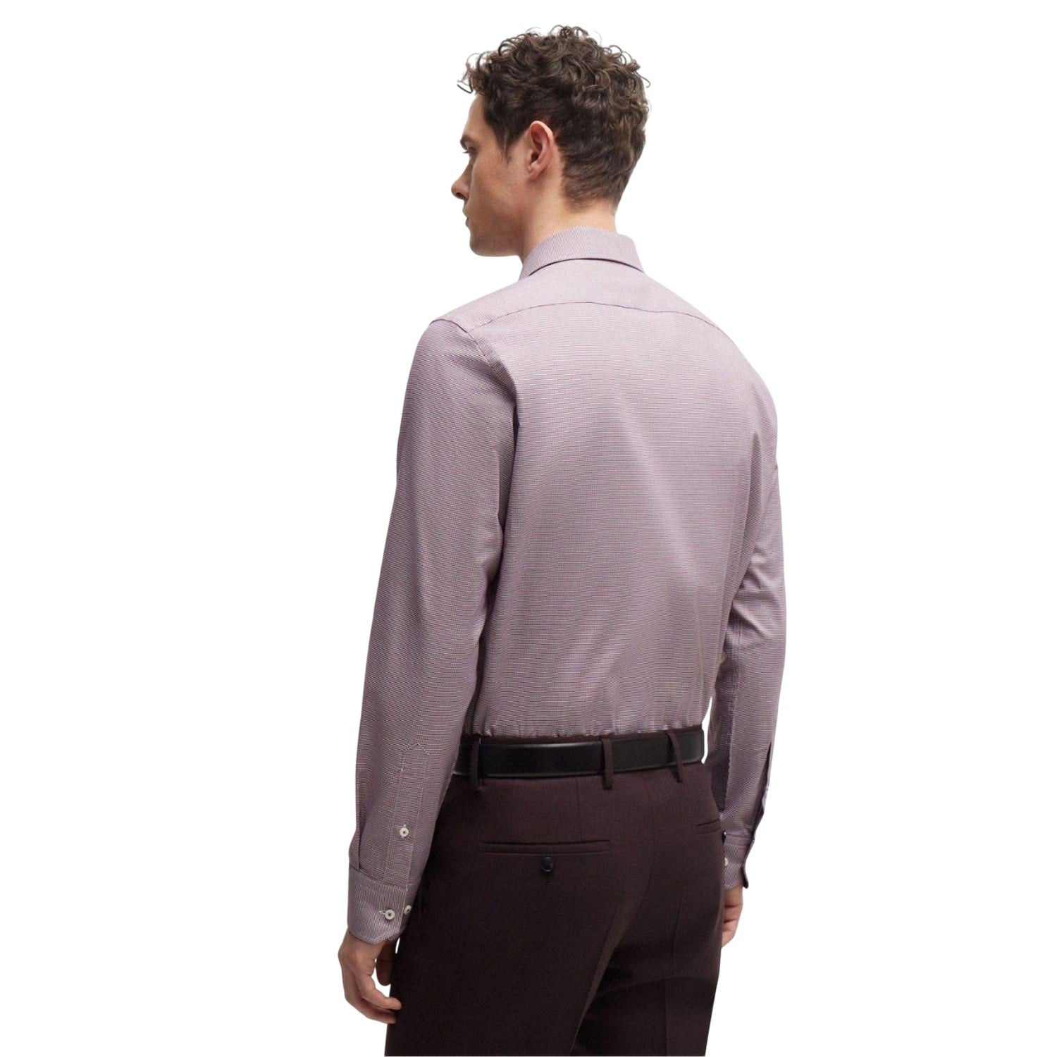 Red - Back - Boss Mens H-Joe Regular Shirt