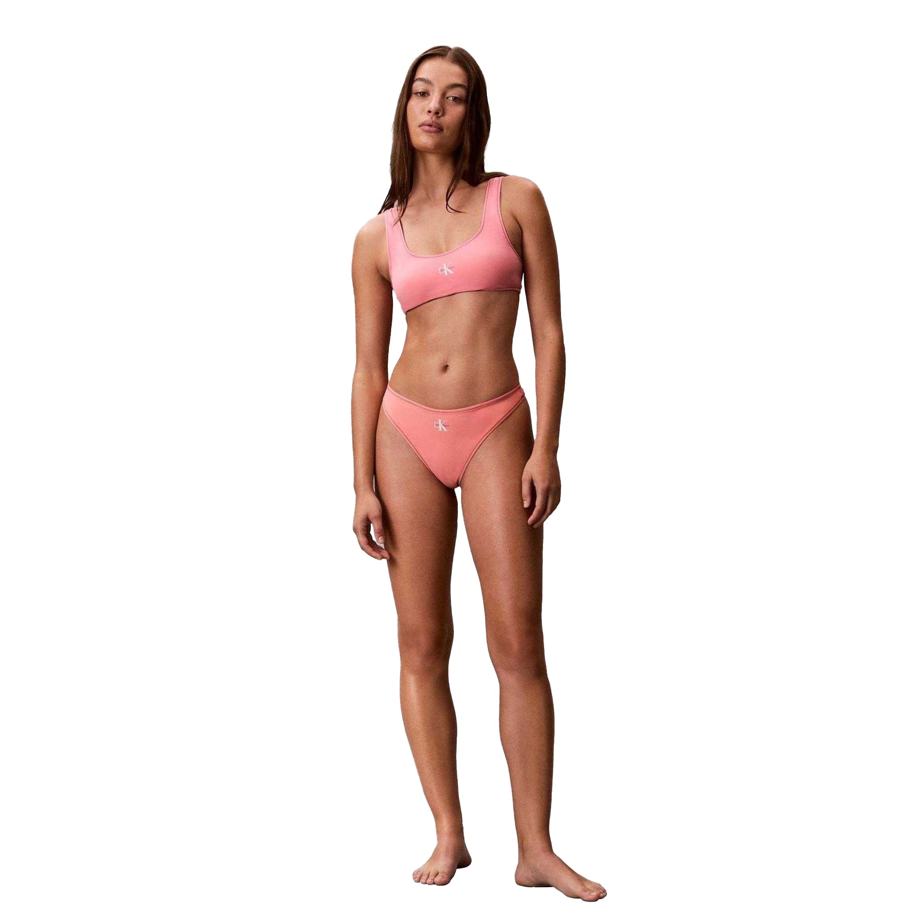 Scarlet - Pack Shot - Calvin Klein Womens-Ladies Bralette Bikini Top