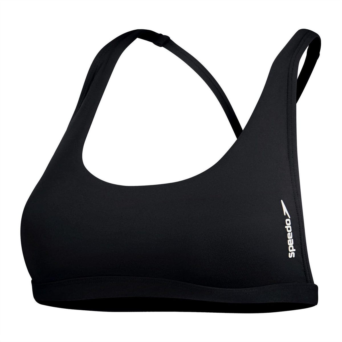 Anthracite - Front - Speedo Womens-Ladies Scoop Neck Bikini Top