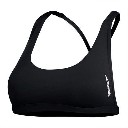 Anthracite - Front - Speedo Womens-Ladies Scoop Neck Bikini Top