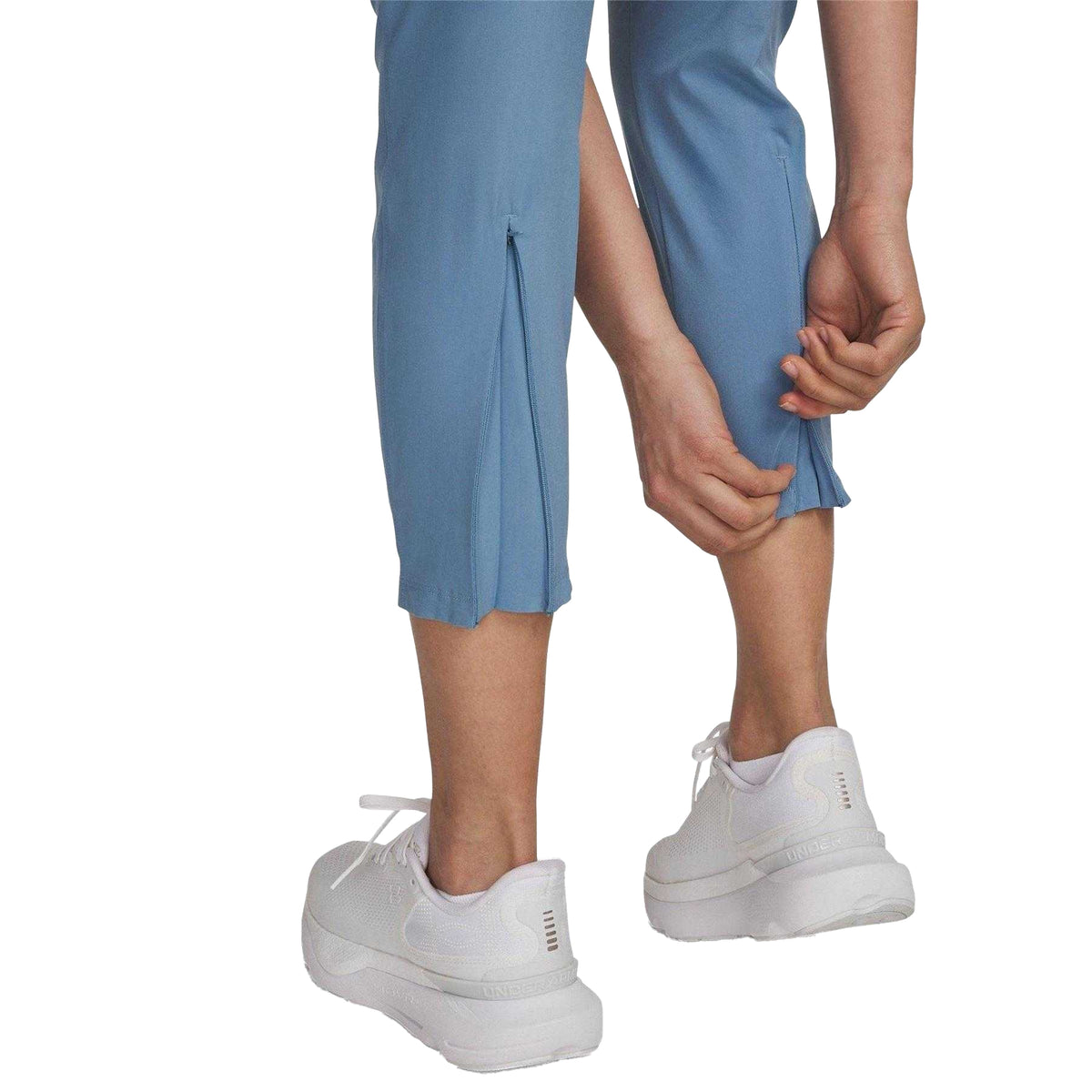 Blue - Side - Under Armour Womens-Ladies Velociti Pro Trousers