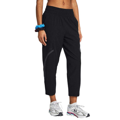 Black - Side - Under Armour Womens-Ladies Unstoppable Tracksuit Bottoms