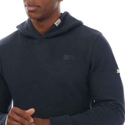 Navy - Side - Duck and Cover Mens Hannings Graphic Hoodie