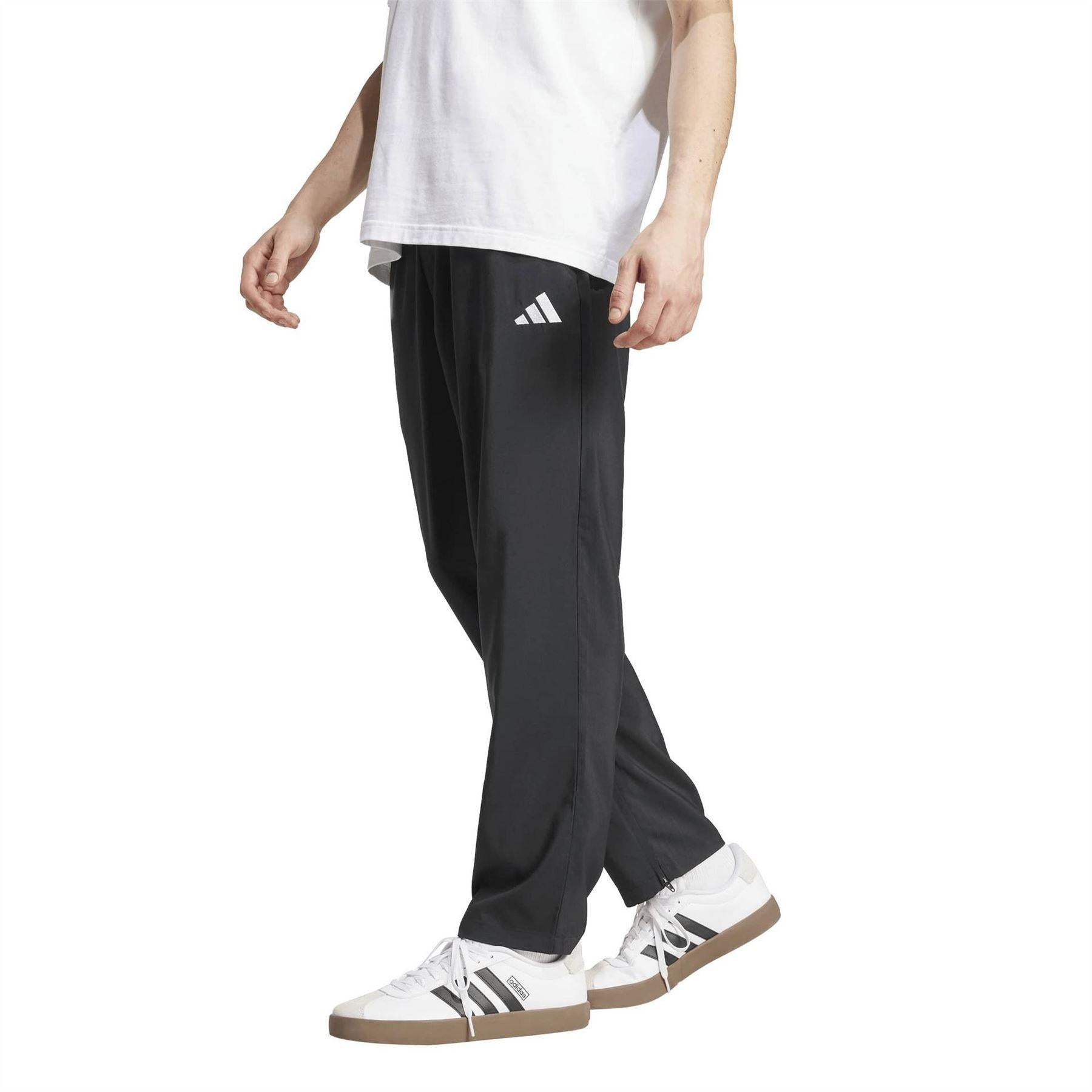 Black-White - Pack Shot - Adidas Mens Stanford Joggers
